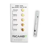5 buses GPL 6 MB avec clé à tuyau pour plaque de cuisson et four à | Kit 5 injecteurs GPL 6MB CH7 avec ouille 0,50 mm, 2 x 0,70 mm, 0,90 mm et 0,95 mm, fabriqué en Italie