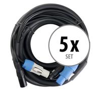 Pronomic Stage PPD-10 Câble Hybride Powerplug/DMX Lot de 5