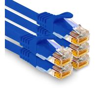 5 Câbles Réseau Cat7 De 1,5 M, Câbles De Raccordement Ethernet Cat.7, Lan Et Cat 7 Pour Une Vitesse Internet imale Et Connecte Tous Les Appareils Avec Des Fiches Rj 45 Bleues[SHU05684]