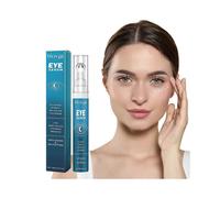 5% Caffeine Eye Serum and Eye Roller Cream for Dark Circles and Puffiness with 360 Degree Massage Ball