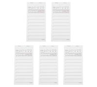 5 carnets de commande serveur numérotés papier blanc lot | Format compact, prise de commande organisée, feuillets réutilisables à chaque service, pack de cinq