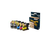 - 5 Cartouche compatible pour BROTHER LC 123 XL LC123XL Noir (x2) + Cyan + Magenta + Jaune pour Brother DCP J 132 W J 152 W J 172 W J 552 D