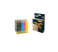 - 5 Cartouche compatible pour EPSON 603 XL 603XL Noir (x2) + Cyan + Magenta + Jaune pour Epson Expression Home XP-2100 XP-2105 XP-3100 XP-3