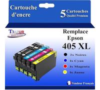 5 Cartouches compatibles avec Epson 405, 405XL pour Epson WF3820 WF3825 WF4820 WF4825 WF7310 WF7830 WF7835 WF7840