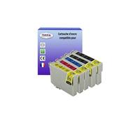 5 Cartouches Compatibles avec Epson Stylus DX4000, DX4050 remplace Epson T0711 T0712 T0712 T0714 -