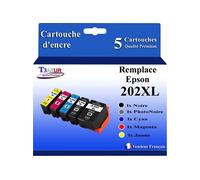 - 5 Cartouches Compatibles pour Epson 202 XL