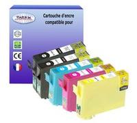 5 Cartouches Compatibles pour Epson Stylus Office BX630FW, BX635FWD remplace Epson T1291 T1292 T1293 T1294 - T3AZUR G