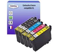 5 Cartouches Compatibles pour Epson XP315, XP322, XP325, XP402, XP405, XP405WH, XP412, XP415,XP422, XP425 remplace Epson T18XL - T3AZUR G