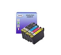 5 Cartouches Compatiblespour Epson XP325, XP402 remplace Epson T1811 T1812 T1813 T1814 (18XL) -