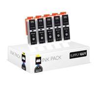 5 Cartouches d'encre avec Puce Compatible avec Canon PGI-570 PGBK Noir Grande pour Pixma MG-5750 MG-5751 MG-6850 MG-7750 TS-5050