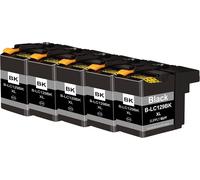 5 Cartouches d'encre Compatible avec Brother LC-129 Noir pour MFC-J6520dw MFC-J6720dw MFC-J6920dw