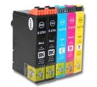 5 cartouches d'encre de rechange pour Epson Workforce WF-3620 WF-3640 WF-7100 WF7610 WF-7620 remplace T2701, T2712, T2713, T2714, C13T27014010. G