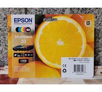 Epson Multipack 33 Orange, Cartouches d'encre d'origine, 5 couleurs: Noir, Cyan, Magenta, Jaune, Noir photo, XP-530 XP-540 XP-630 XP-635 XP-640 XP-645 XP-830 XP-900 XP-7100