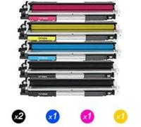 5 Cartouches Toner Compatible pour HP CF350A CF351A CF352A CF353A 130A HP Color LaserJet Pro MFP M176n Multicolore G