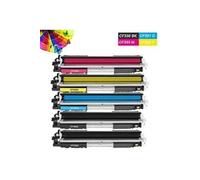 5 Cartouches Toner Compatible pour HP CF350A CF351A CF352A CF353A 130A HP Color LaserJet Pro MFP M176 n