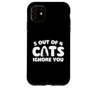 5 Chats sur 4 Vous ignorent - Chat Maman Chat Papa Coque pour iPhone 11