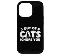 5 Chats sur 4 Vous ignorent - Chat Maman Chat Papa Coque pour iPhone 13 Pro