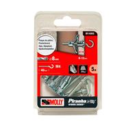 5 Chevilles métal à expansion MOLLY Diamètre 4x33mm avec crochet rond