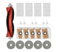 5 Chiffons Vadrouille Microfibre pour Ultenic MC1 | Nylon renforcé, pour capture débris sols durs tapis, rotation pour efficace, nettoyage profond, durée de vie longue