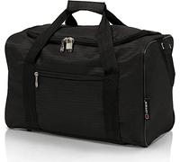 5 Cities 40x20x25cm Ryanair Taille Maximal Sac de Cabine Fourre-Tout de Voyage Pliable Léger Bagage Cabine 40x20x25 (Noir)
