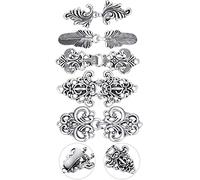 5 Clips à Châle Clips à Cardigan Rétro Clips à Chandail Antiques Broches à Pull Antiques Épingles à Châle Vintages Pinces à Pull Vintages en Argent pour Cape Chemise (Style Original)