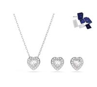 (5) Coffret cadeau de bijoux Ariana Grande Tennis Heart Angelic de bonne marque couleur argent