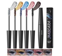 5 Coloré Glitter Mascara for Women,Mascara Volume Waterproof Longue Durée,Brillant Charmant Extension de Curling Boucle Volumineuse-Maquillage des Yeux Scintillant