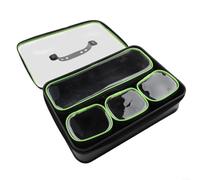 5 compartiments EVA Fishing Tackle Bag for Carp Fishing - Live Fish Bait Storage Box, 38 x 27 x 10 cm, 980 g, noir