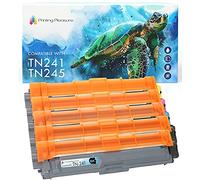 5 Compatibles TN-241 TN-245 Cartouches de Toner pour Brother DCP-9020CDW MFC-9140CDN MFC-9330CDW MFC-9340CDW HL-3140CW HL-3150CDW HL-3170CDW MFC-9130CW - Noir/Cyan/Magenta/Jaune, Grande Capacité