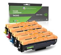 5 Compatibles TN-243 TN-247 avec Puce Cartouches de Toner pour Brother DCP-L3510cdw, DCP-L3550cdw, HL-L3210cw, HL-L3230cdw, MFC-L3710cw, MFC-L3750cdw, MFC-L3770cdw - Noir/Cyan/Magenta/Jaune