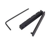 5 Cordes Sillet de Basse 5 Cordes Pom Noir avec Clé 1,5 Mm | Remplacement, Surface Lisse et Design Moderne, Écrou Fendu, pour Basse à Cinq Cordes, Accessoire Inclus Couleur Aléatoire