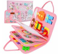 5 Couches Busy Board Montessori pour Enfants, 27 en 1 Jouet Éducatif | Planche Sensoriel Jeux pour Tout-Petits BéBé Garçon Fille 2 3 4 Ans, Apprendre Compétences de Vie Éducatifs Base, Busy Book