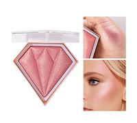 5 Couleur Diamond Highlighter Palette, Mettre en valeur, Trim & Rougir 3 Utilisations Poudre de Lueur, Brillant Bronzer Highlighter, Imperméable Longue Tenue Highlighter (Rose)