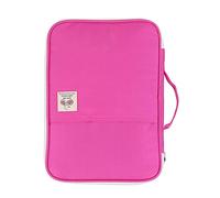 5 couleur Sac de documents de taille A4 Sac de dossier Sac d'ordinateur Porte-documents(Rose Rouge)