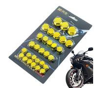 5 couleurs Couvercle à vis pour moto - MOTEUR DE STYLING DÉCORATIF, COUVERCLES DE PERTE DE NATION | 30pcs/set décoration moto boulons ornementaux bouchons toppers, prise pour ac