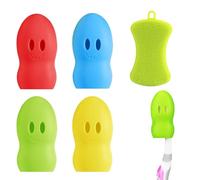 5 couvercles de brosse à dents en silicone en forme de poisson - Étui de protection pour tête de brosse à dents - Couleur macaron - Convient pour les voyages, les voyages d'affaires,