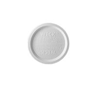 Weck Couvercle pour boîte en plastique - Ø 80 mm - Blanc - Lot de 5