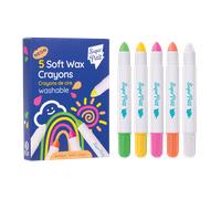 5 crayons de cire twistables néon Superpetit
