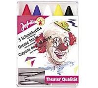 5 crayons de maquillage couleurs vives Jaune G