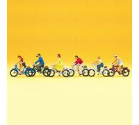 5 Cyclistes-HO-1/87-PREISER 10091