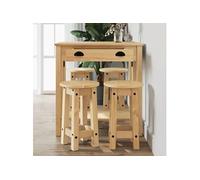 vidaXL 5-delige Barset massief grenenhout3217075 Bois G