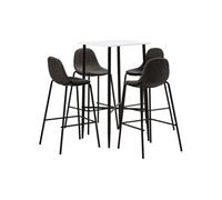 5-delige Barset stof donkergrijs3050007