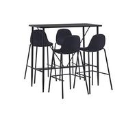 5-delige Barset stof zwart3051297