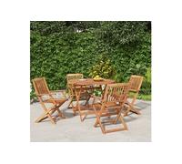 vidaXL Ensemble de salle à manger de jardin 5 pcs Bois d'acacia solide 3152897