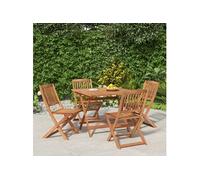 5-delige Eethoek massief acaciahout3152900