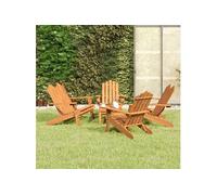 vidaXL 5-delige Loungeset Adirondack massief acaciahout3152136 G