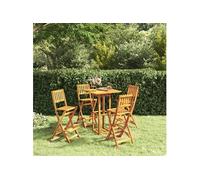 vidaXL Ensemble de bar d'extérieur 5 pcs Bois d'acacia massif