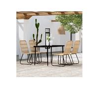 5-delige Tuinset eikenkleurig3099175