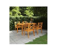 5-delige Tuinset massief acaciahout3058003