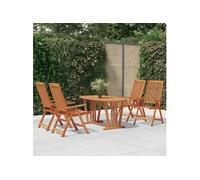 5-delige Tuinset massief eucalyptushout3087338
